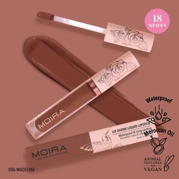 MOIRA Lip Divine Liquid Lipstick (006, Madeline)