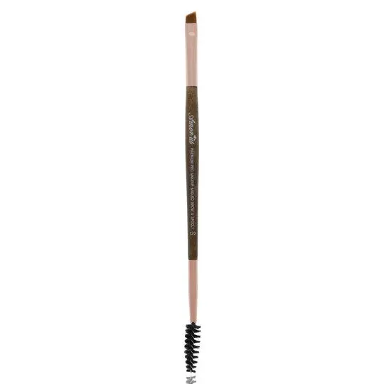 Amor Us Premium Brow & Liner Duo Brush 120 – Brocha Profesional para Cejas y Delineado