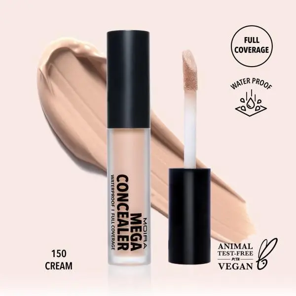 MOIRA Mega Waterproof Concealer ( #150, Cream )