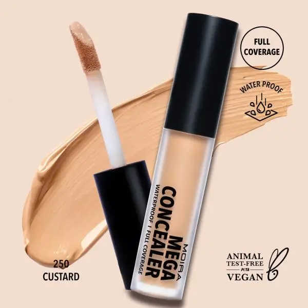 MOIRA Mega Waterproof Concealer ( #250 Custard )