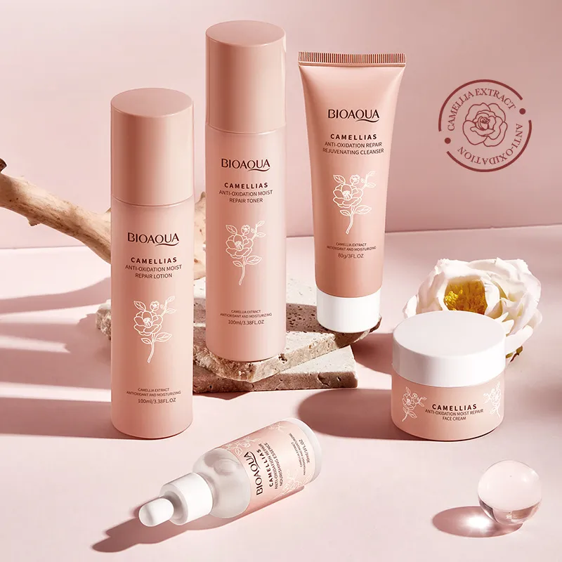 BIOAQUA Camellia Anti-Oxidant Moisturizing Repair Five Piece Set