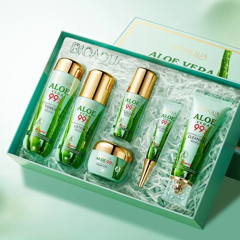 BIOAQUA Aloe Vera Soothing and Moisturizing Skin Care Six-piece Set
