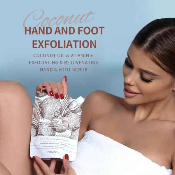 ESTELIN COCONUT OIL EXFOLIANTIN-REJUVENATING HAND Y FOOT SCRUB 200G