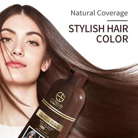 ESTELIN HAIR COLOR SHAMPOO BROWN 400ml
