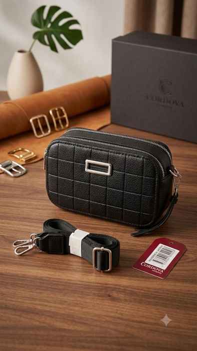TABU BOLSO CON DOBLE COMPARTIMENTO Y CORREA AJUSTABLE