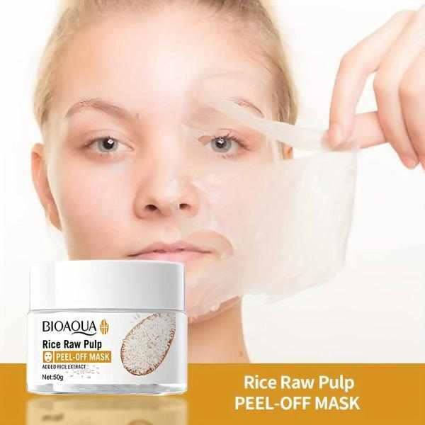BIOAQUA RICE RAW PULP PEEL-OFF MASK 50g