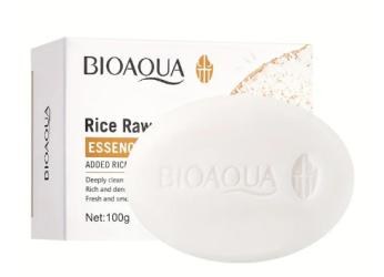 BIOAQUA RICE RAW PULP ESSENCE SOAP 100G