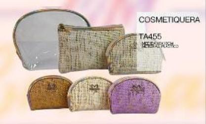 TABU COSMETIQUERA TRANSPARENTE SURTIDO HILOS DORADOS TA455