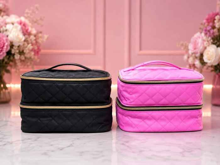 BELLAS COSMETIQUERA TELA 2 ZIPPER