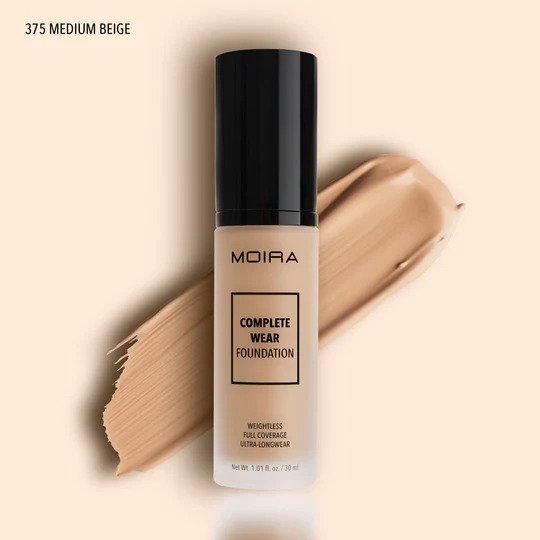 MOIRA Complete Wear Foundation (375, Medium Beige)