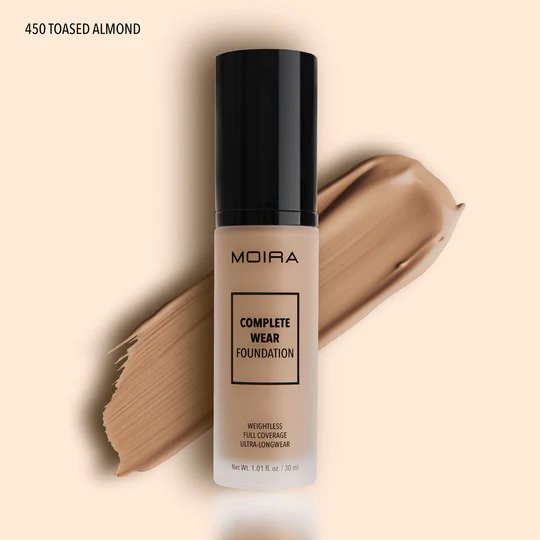 MOIRA Complete Wear Foundation (450, Toasted Almond)