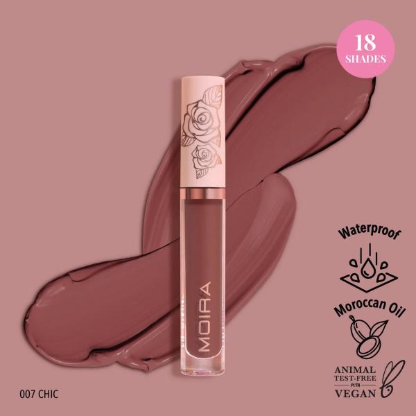 MOIRA Lip Divine Liquid Lipstick (007, Chic)