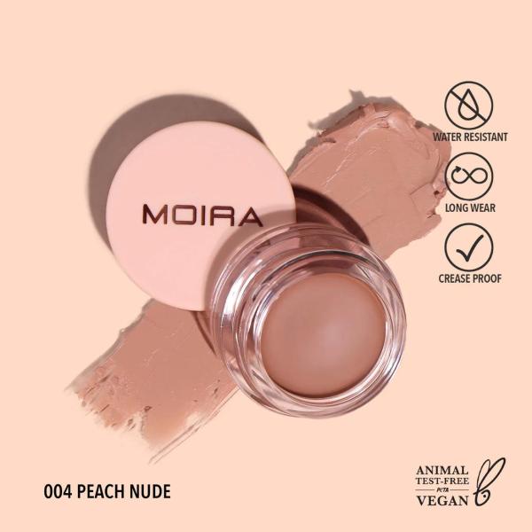 MOIRA Lasting Priming Cream Shadow (004, Peach Nude)