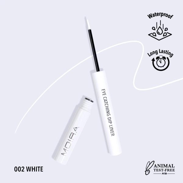 MOIRA Eye Catching Dip Liner (002, White)