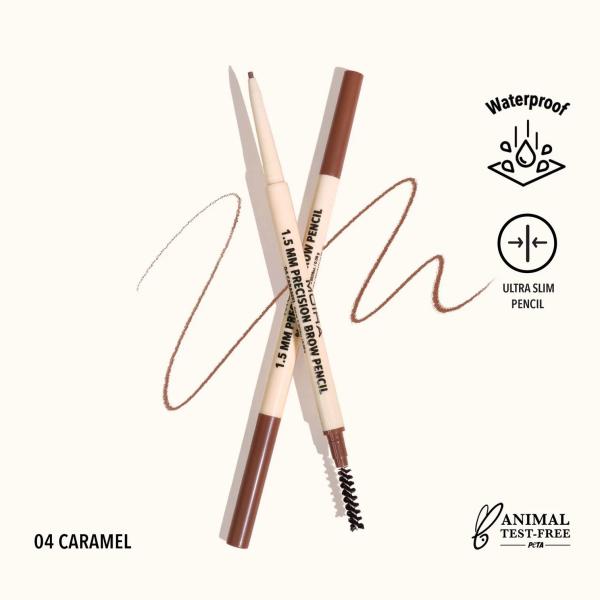 MOIRA 1.5mm Precision Brow Pencil (004, Caramel)