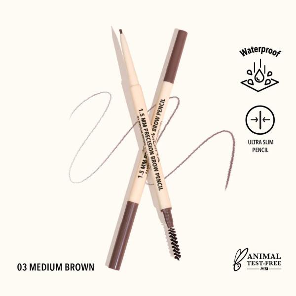 MOIRA 1.5mm Precision Brow Pencil (003, Medium Brown)