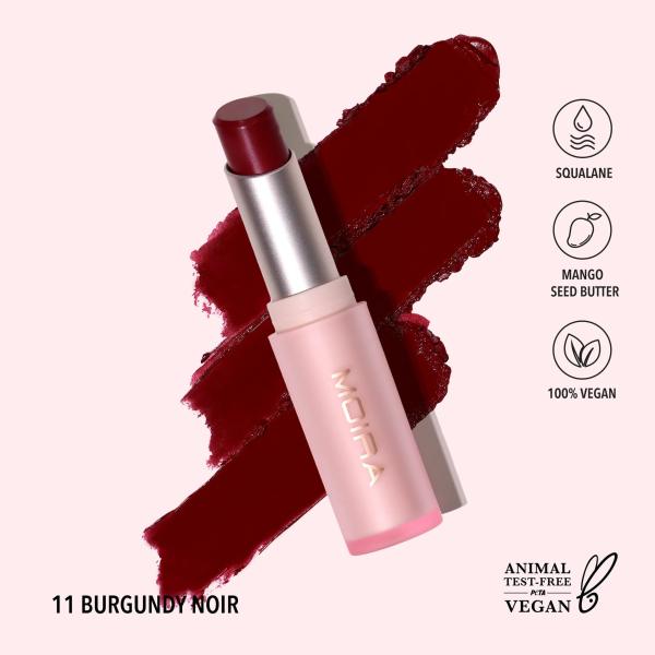 Moira Signature Lipstick (011, Burgundy Noir)