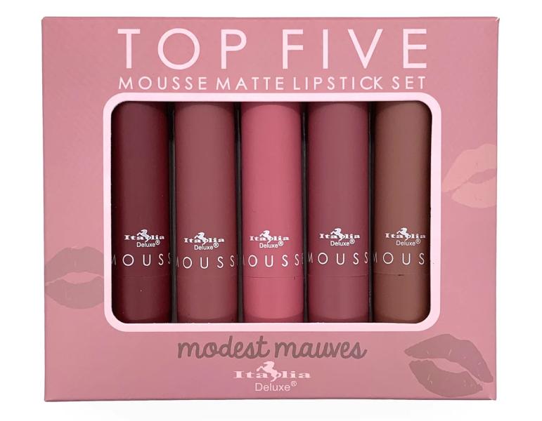 Italia Deluxe Mousse Matte Lipstick Set-Modest Mauves