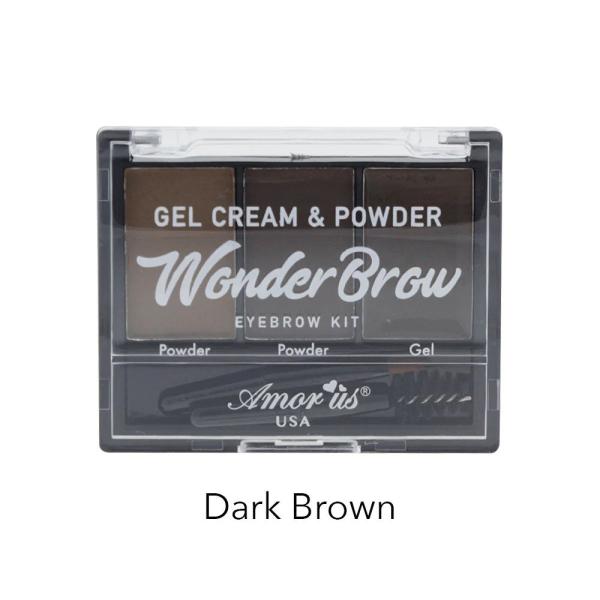 Amor Us GEL CREAM WONDER BROW DARK BROWN