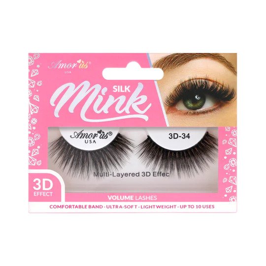 Amor Us 3D SILK MINK LASHES #34