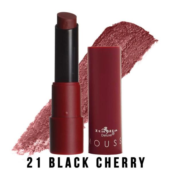 Italia Deluxe Mousse Matte Lipstick 21 Black Cherry