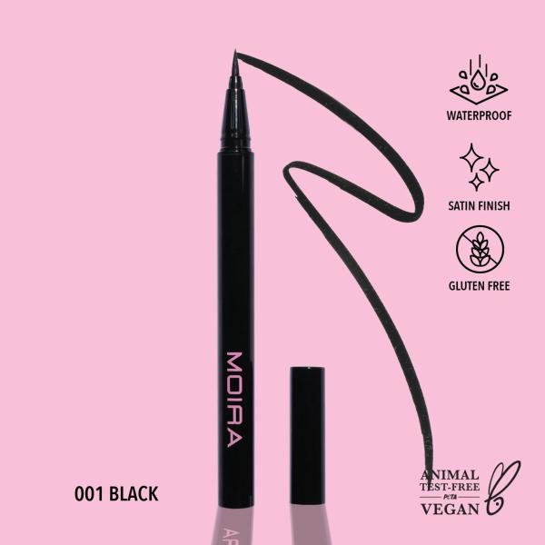 MOIRA Precision Liquid Liner (001, Black)