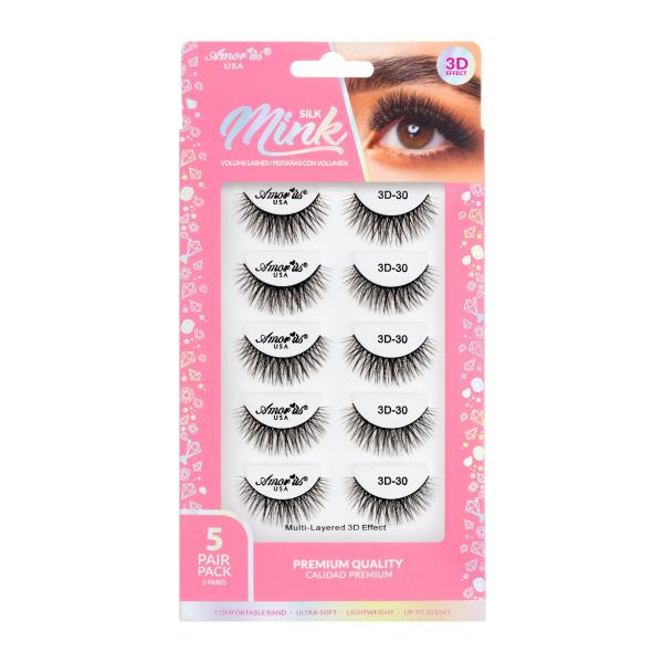 AMOR US MINK LASHES 5P 3D #30