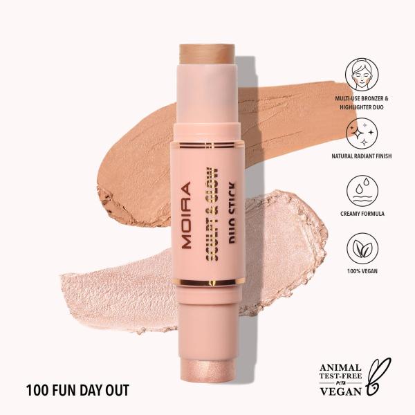 Moira Sculpt &amp; Glow Duo Stick (100, Fun Day Out)