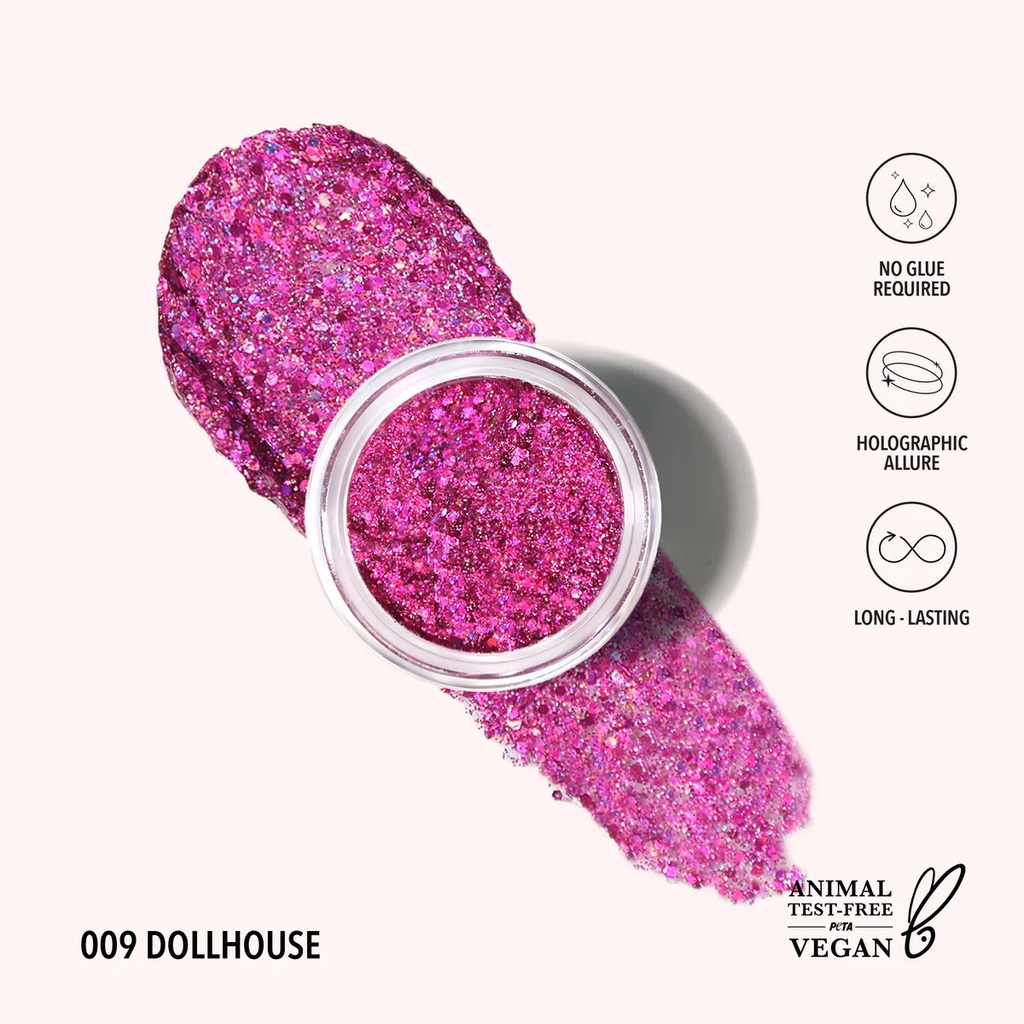 Moira Hologram Glitter Gel (009, Dollhouse)