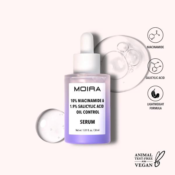 Moira 10% NIACINAMIDE &amp; SALICYLIC ACID OIL CONTROL SERUM