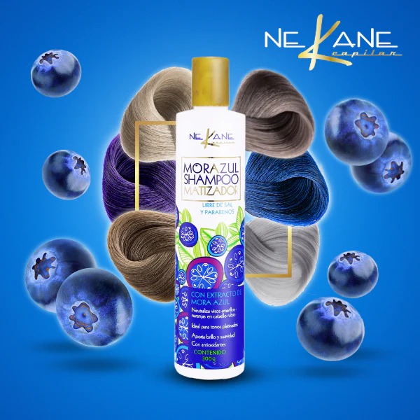 NE KANE CAPILAR Shampoo MORAZUL Matizador 300g