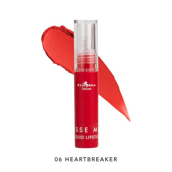 Italia Deluxe Mousse Matte Liquid Lipstick 06 Heartbreaker