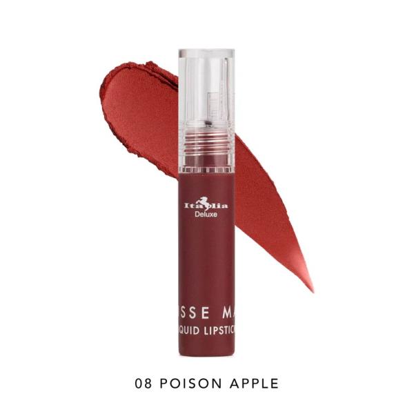 Italia Deluxe Mousse Matte Liquid Lipstick 08 Poison Apple