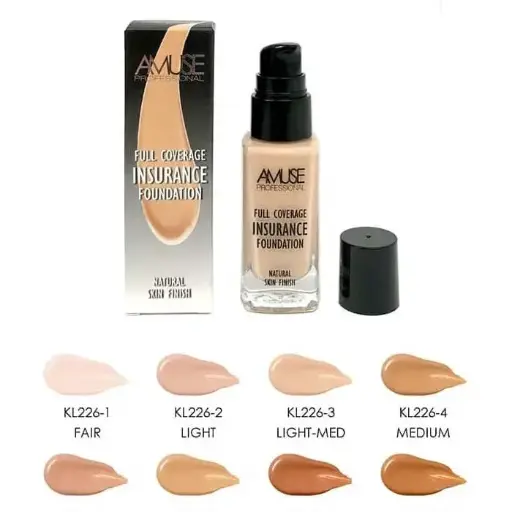[4713616472456] AMUSE Full Coverage Insurance Foundation Med Tan – Base Líquida Cobertura Completa