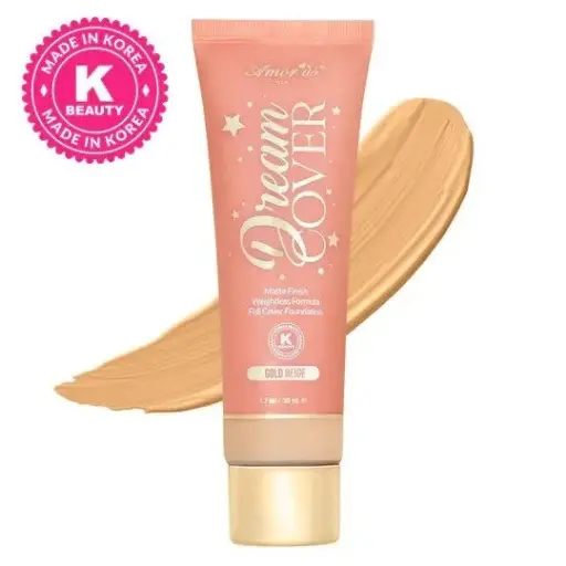 [610895181762] Amor Us Dream Cover 05 Gold Beige – Base de Maquillaje Líquida de Alta Cobertura