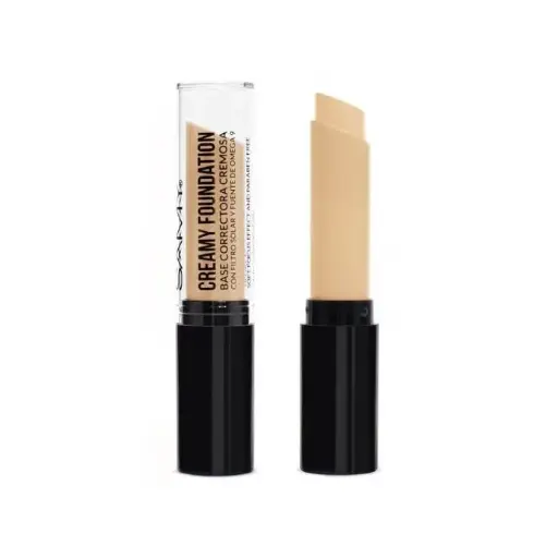 [7703378513914] Base Correctora Cremosa en Barra Samy #05 Amarillo Yellow – Corrector Neutralizador de Ojeras