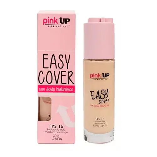 [EASY COVER 500] Base Easy Cover 500 Pink Up – Base de Maquillaje de Cobertura Uniforme