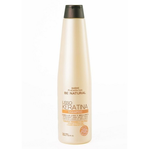 [7756719004275] BE NATURAL Shampoo Lisso Keratina 350 ml – Alisado, Reparación y Control del Frizz
