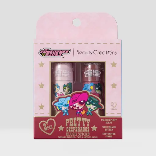 [689358360730] BEAUTY CREATIONS THE POWERPUFF GIRLS BLUSH STICKS 2 PCS