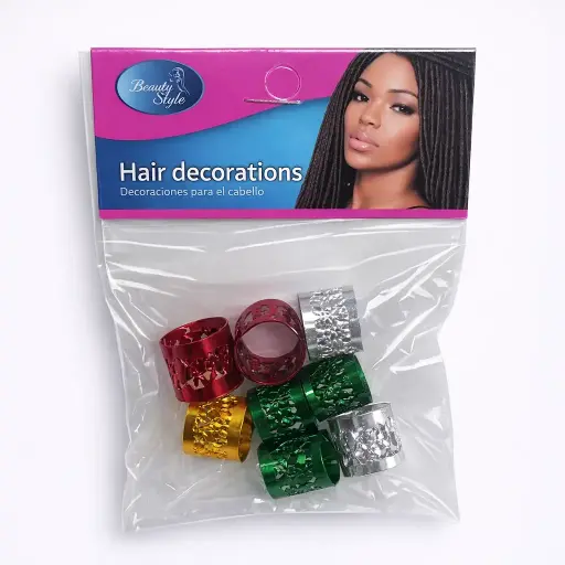 [7591899350015] BEAUTY STYLE DECORACIONES PARA EL CABELLO 6 UND