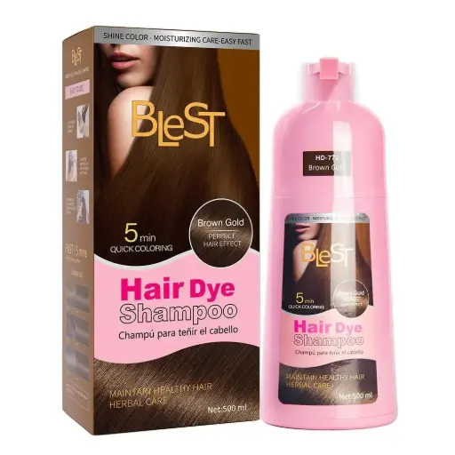 [742383188837] Blest GOLD BROWN HAIR DYE SHAMPOO