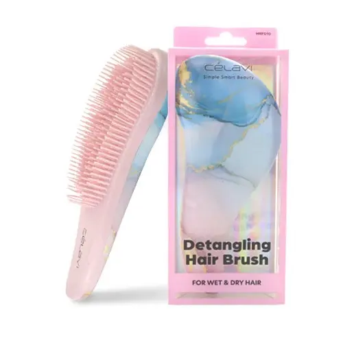 [641018462819] CELAVI DETANGLING HAIR BRUSH MARBLE