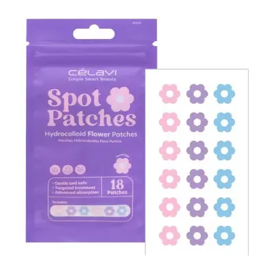 [641018463380] CELAVI SPOT PATCHES FLOWER 18 PCS