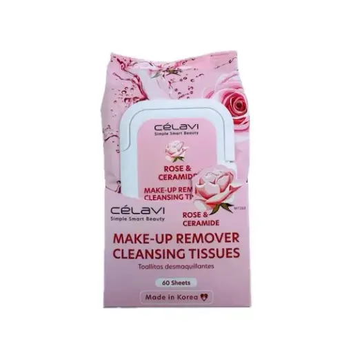 [641018701857] CELAVI TOALLITAS DEMAQUILLANTES ROSE & CERAMIDE 60 SHEETS
