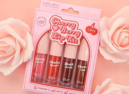 [641018456795] CELAVI WONDERLANDS LIP GLOSS 4 PCS
