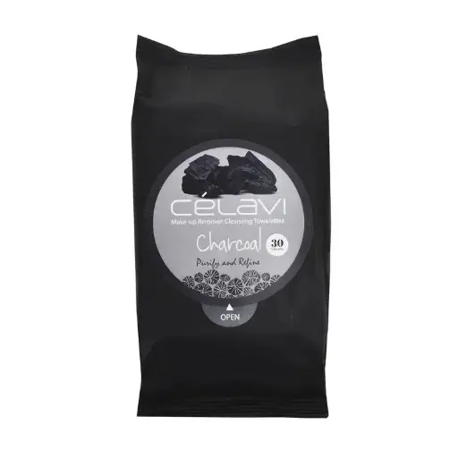 [641018327194] Celavi TOALLITAS DESMAQUILLANTES CHARCOAL