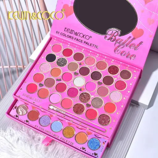 [6976289191675] KEVIN & COCO FACE PALETTE 61 COLORS