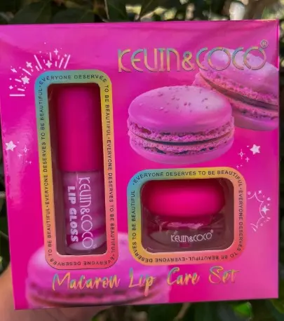 [6976289199794] KEVIN & COCO MACARON LIP CARE SET & PAINTED DREAM 2 PCS