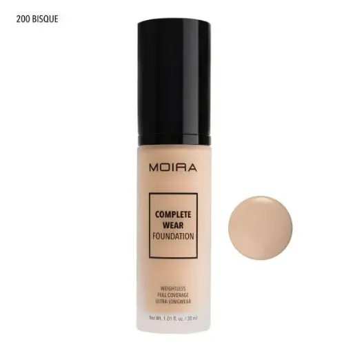 [816180024183] MOIRA Complete Wear Foundation (200, Bisque)