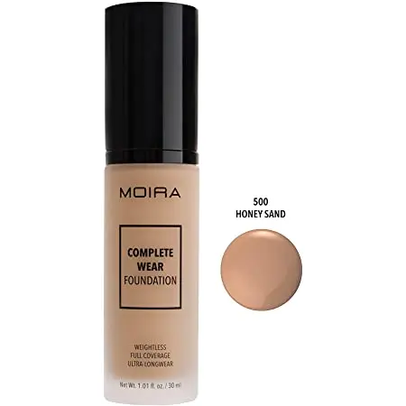 [816180024244] MOIRA Complete Wear Foundation (500, Honey Sand)